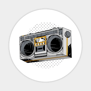 Vintage Music 80s 90s Radio Boombox Magnet